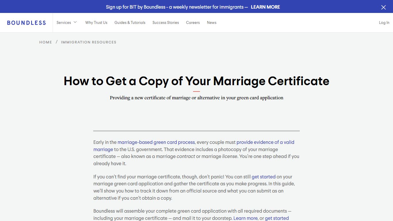 How to Get a Copy of Your Marriage Certificate - Boundless